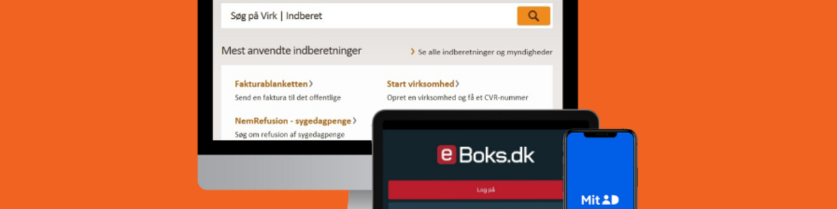 Virk.dk, E-boks, MitID