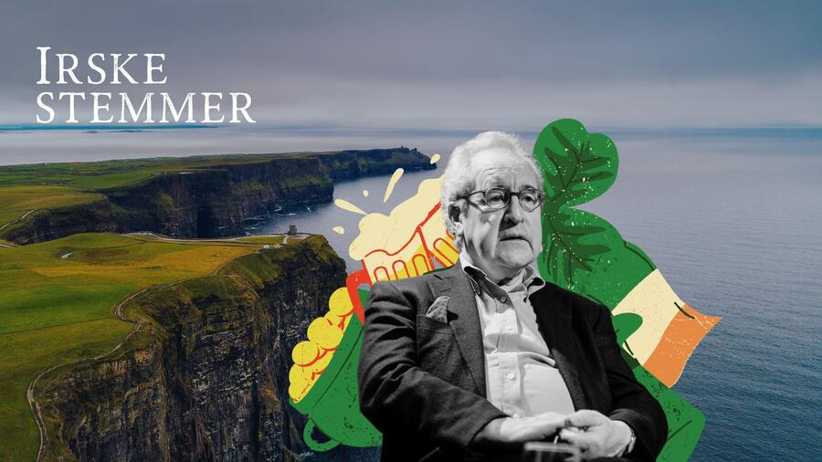 billedet viser den irske forfatter John Banville