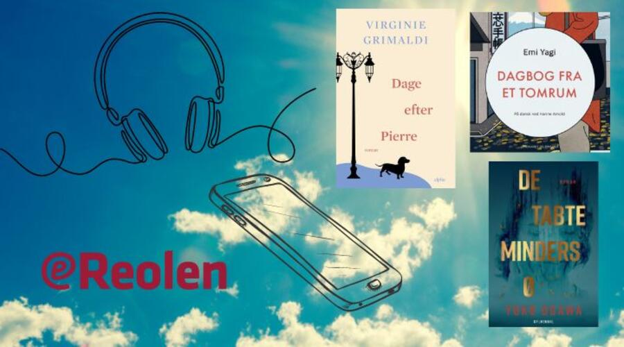 eReolens logo og bogforsider