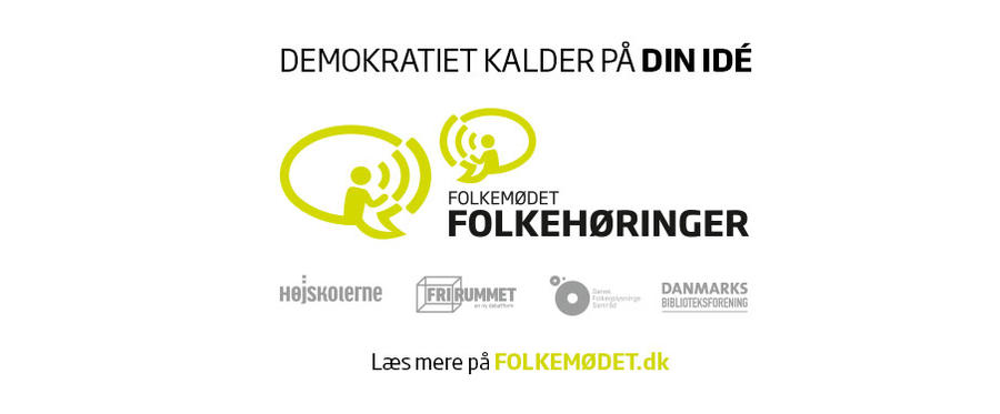 Demokratiet kalder på din ide. Læs mere på folkemødet.dk