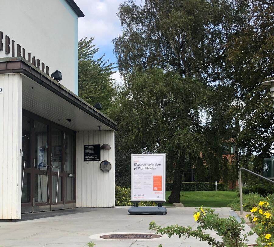 Billede af Viby Biblioteks gamle indgang 